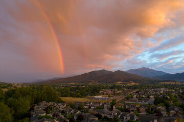 Rainbow in Southern Oregon near Ashland, Oregon