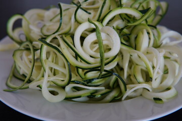 Calabac&iacute;n en espagueti