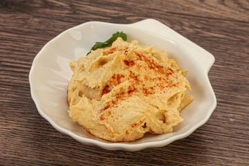 Vegan dietary cusine - humus snack