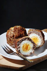 Scottish eggs - national dish of the cuisine of Scotland
