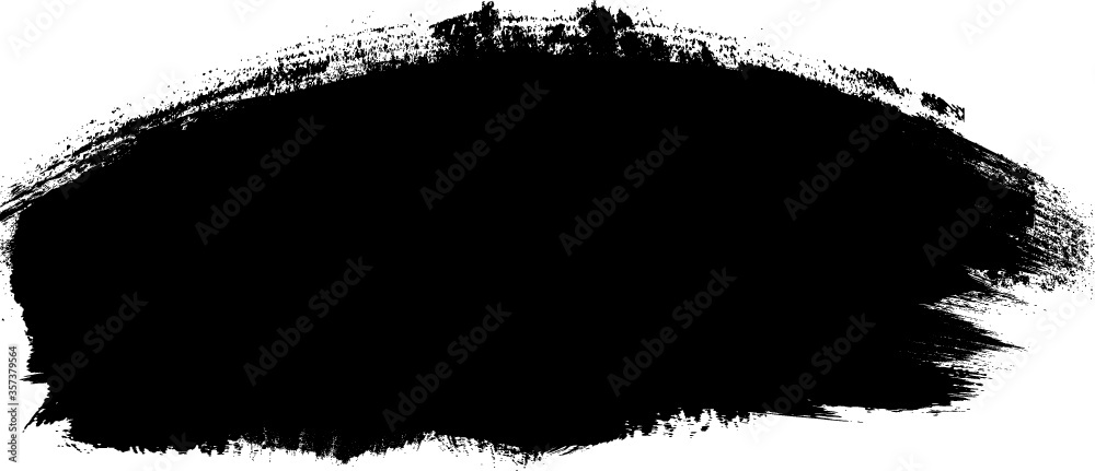 Poster grunge paint roller . vector brush stroke . distressed banner . black stripes isolated. paintbrush c