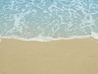 Fototapeta na wymiar Beach sand with small ripples