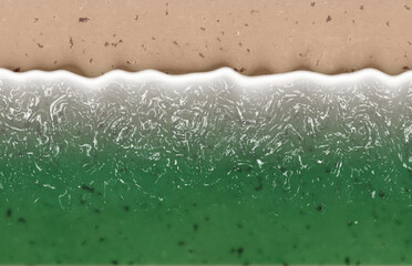 foam wave beach sea water 