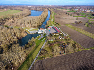 Luftaufnahme Sch&ouml;pfwerk Philippsburg