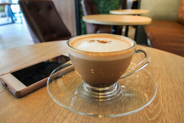 Take a  break with hot chocolate in the coffee shop