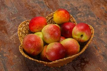 Sweet tasty fresh ripe apricots