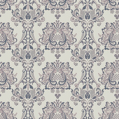 vintage floral seamless patten. Classic Baroque wallpaper. seamless vector background