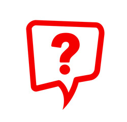 red question mark