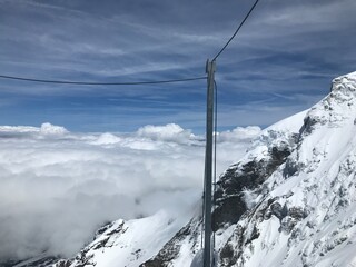 ski lift in the alps