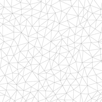 Geometric low poly graphic. Background of triangular facets. Modern white vector pattern.