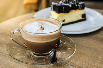Take a  break with hot chocolate in the coffee shop