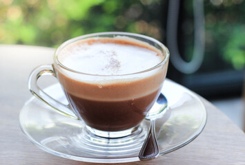 Take a  break with hot chocolate in the coffee shop