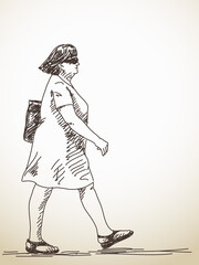 walking woman