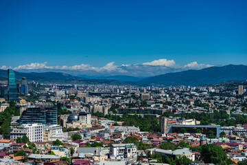 Fototapeta na wymiar View to the Old town of Tbilisi, Georgia