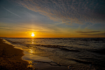 
A beautiful moment of sunset in Latvia by the Baltic Sea