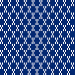 Christmas and New Year Design. Knitted seamless pattern in pixel.