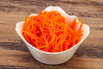 Korean carrot in the bowl