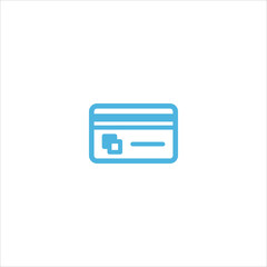 credit card icon flat vector logo design trendy