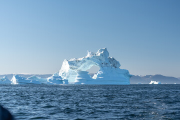 Icebergs au Groenland.