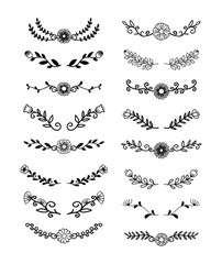 ornate frame elements vintage set,decoration ornament frames, scroll swirls vector