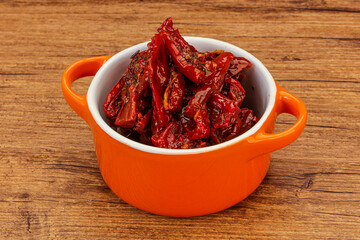 Dried tomato with olive oil