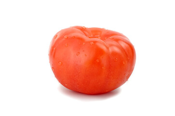 Tomato on white background. Clipping path