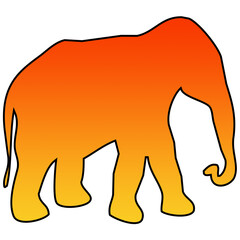 L'elefante arancione