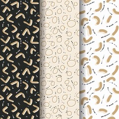 Abstract Design Seamless Pattern Vector for Backgrounds and Textures
