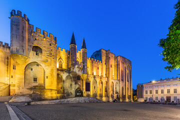 Provence, France. Palace of the Popes in Avignon.
