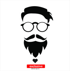 Man Icon.Flat design style vector illustration for graphic and web design.