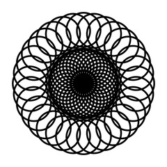 Design monochrome decorative circle element