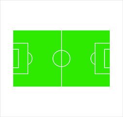Sports field vector. football. soccer. playground. simple icon.