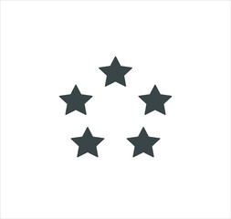 Star vector sign isolated on white background symbol template color editable