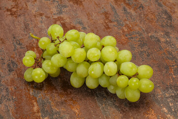 Sweet ripe Green grape branch