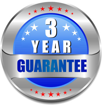 3 Year guarantee stamp vector logo images, Guarantee vector stock photos, Guarantee vector illustration of logo