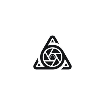 recommend clip art: triangle camera logo design
