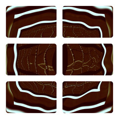 3d abstract paper colorful  background. Vector template in carving art style. Modern new design image