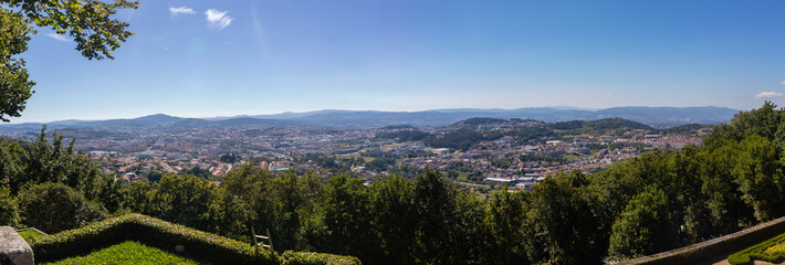 Obraz premium Panorama of the beautiful city of Braga