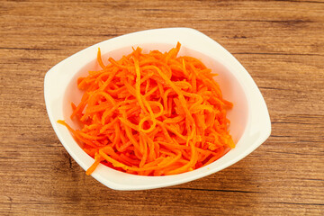 Korean carrot in the bowl