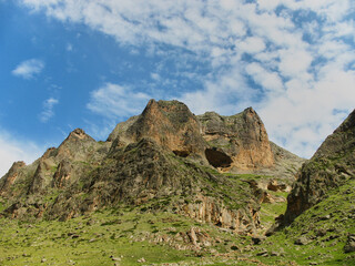 Mountains Landscape Travel aerial view from north side of Elbrus mount serene scenery wild nature calm idyllic scene