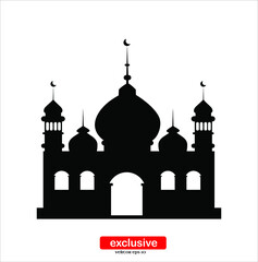 Fototapeta na wymiar mosque icon.Flat design style vector illustration for graphic and web design.