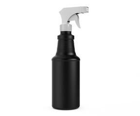 3d Illustration, sprayer black bottle mock-up