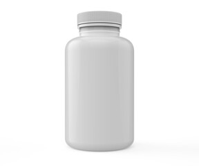 3d Illustration, supplement bottle mock-up