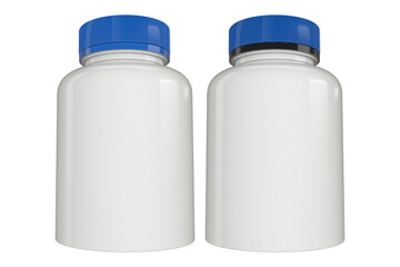 3d Illustration, supplement bottle mock-up