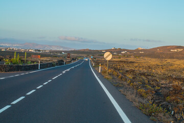 Scenic view of Wine-growing in La Geria on the island of Lanzarote.
vineyard upon black volcanic sand. Grape are from the volcanic are one of the main product in Lanzarote. Around the vineyard you can