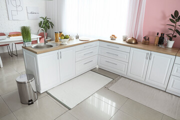 Stylish interior of modern kitchen