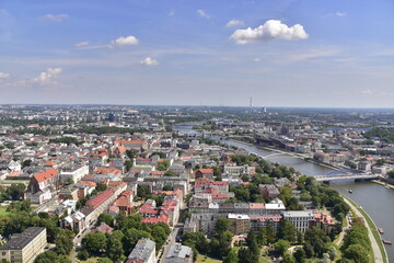 widok na Kraków z balonu, panorama na Kraków z powietrza © Albin Marciniak