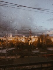 rain on the window