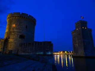 Europe, France, New Aquitaine, Charente maritime, coastal town La Rochelle, the Chaine tower