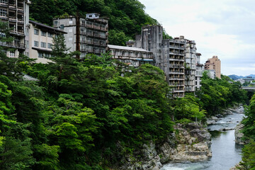 栃木県鬼怒川沿いの廃墟